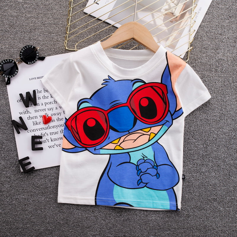 [368517] - Atasan Kaos Import Style Santai Anak - Motif Cute Stitch
