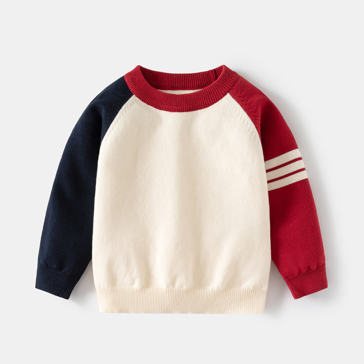 [5131071] - Baju Atasan Sweater Gradasi Fashion Import Anak Laki-Laki - Motif Hand Stripes