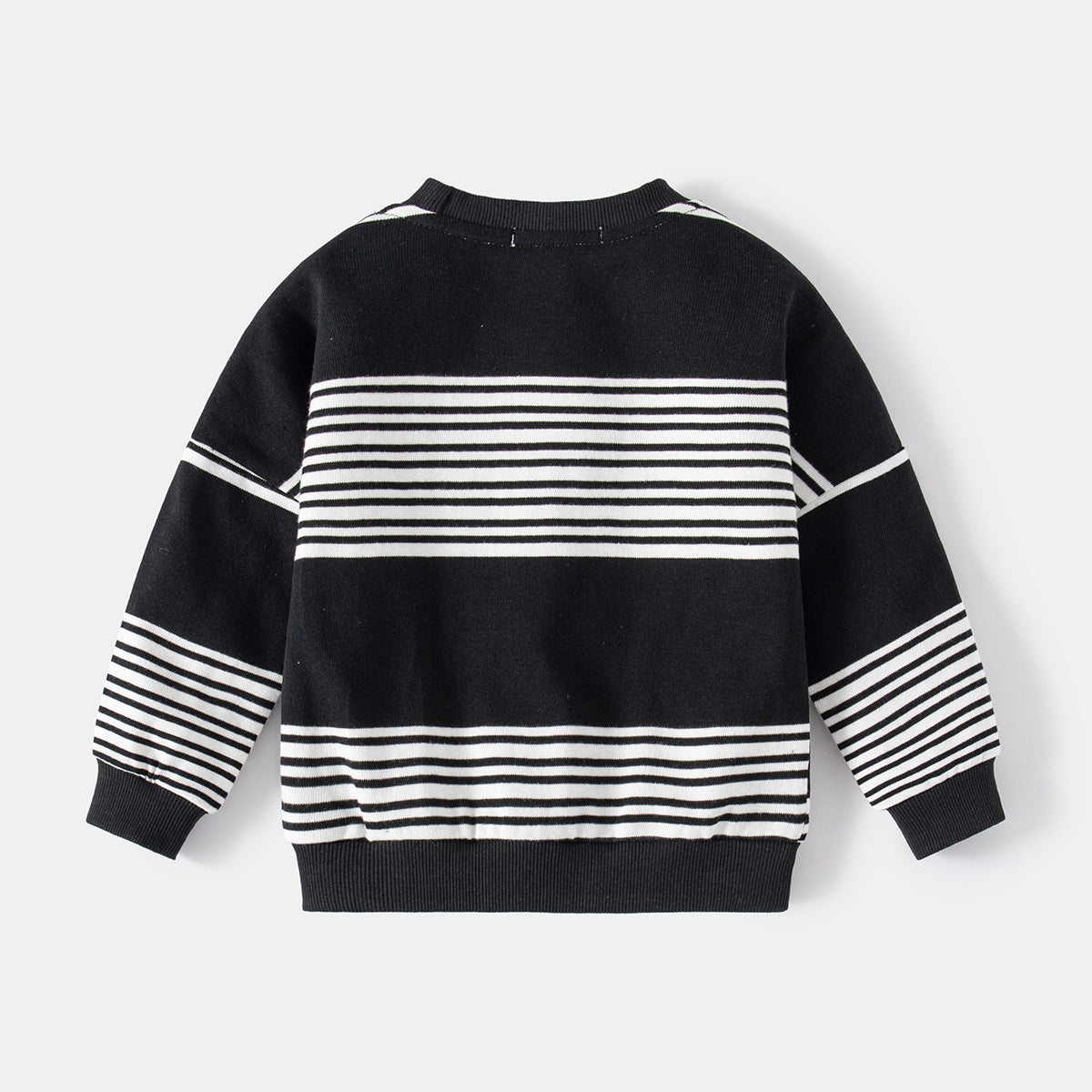 [513732] - Atasan Sweater Lengan Panjang Import Anak Laki-Laki - Motif Plain Stripe
