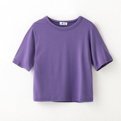 [602124] - Atasan Kaos Baju Lengan Pendek Import Anak Perempuan Fashion - Motif Neat Casual