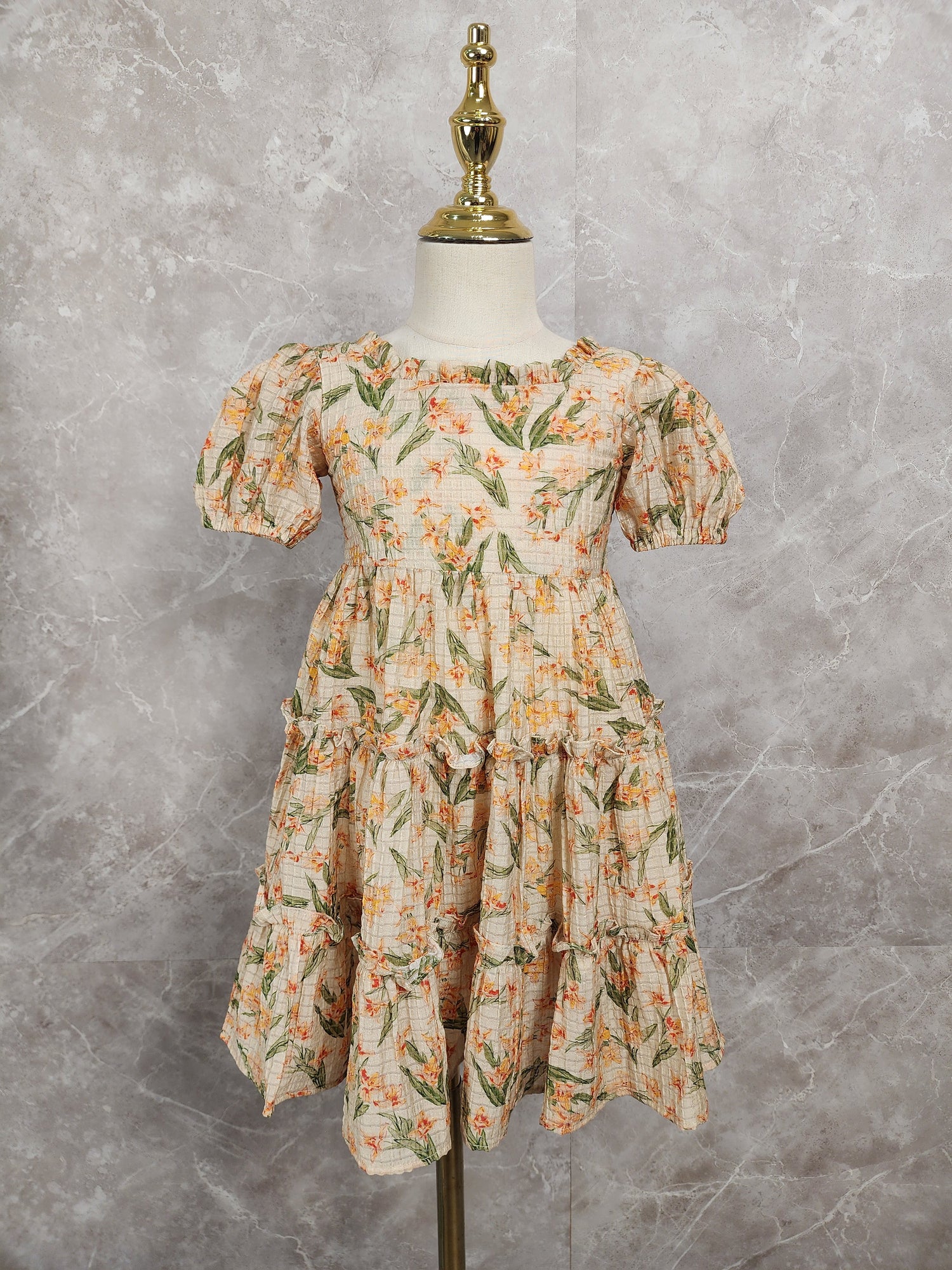 [DR157] - Dress Mini Couple Ibu Anak Fashion Import - Motif Floral
