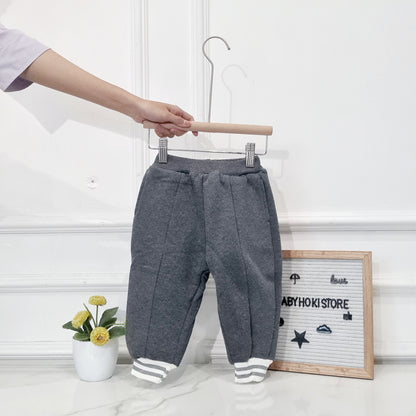 [507758] - Bawahan Celana Panjang Jogger Fashion Import Anak Cowok Cewek - Motif Line Thickness