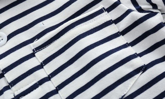 [5131063] - Baju Atasan Kaos Kerah Polo Fashion Import Anak Laki-Laki - Motif Brilliant Stripes