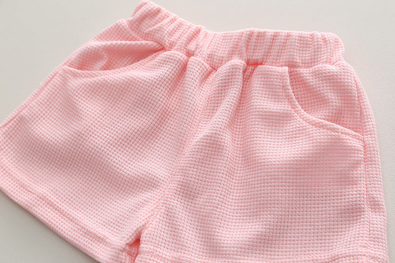 [340378] - Baju 3D Setelan Blouse Celana Pendek Fashion Anak Perempuan - Motif Accessories Collar