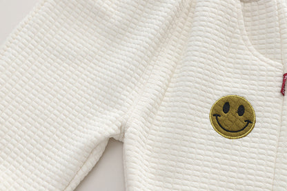 [345444] - Baju Setelan Sweater Lengan Panjang Celana Panjang Anak Perempuan Fashion - Motif Smile