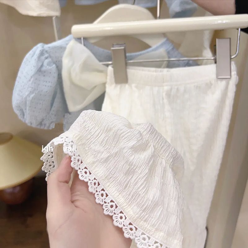 [363654] - Setelan Blouse Celana Duyung Import Anak Perempuan - Motif Ribbon Spot