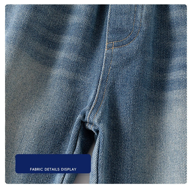 [5131114] - Bawahan Celana Panjang Jeans Fashion Import Anak Laki-Laki - Motif Patch Pockets