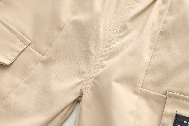 [345486] - Baju Setelan Kemeja Celana Chino Fashion Import Anak Laki-Laki - Motif Stripe Mix