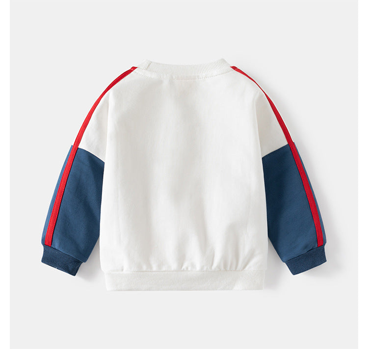 [5131088] - Baju Atasan Sweater Lengan Panjang Fashion Import Anak Laki-Laki - Motif Smile Emote