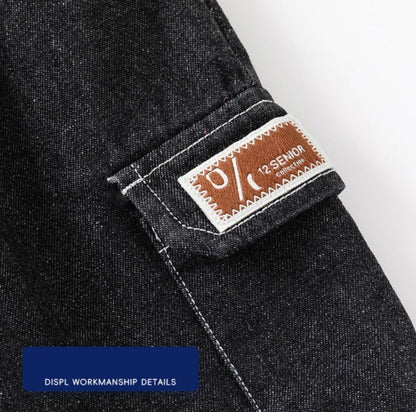 [5131064] - Bawahan Celana Pendek Jeans Fashion Import Anak Laki-Laki - Motif Pocket Numbers