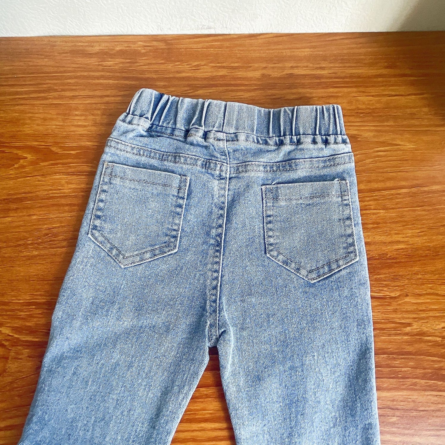 [363589] - Setelan 3 in 1 Blouse Rompi Vest Celana Jeans Rawis Import Anak Perempuan - Motif Pattern