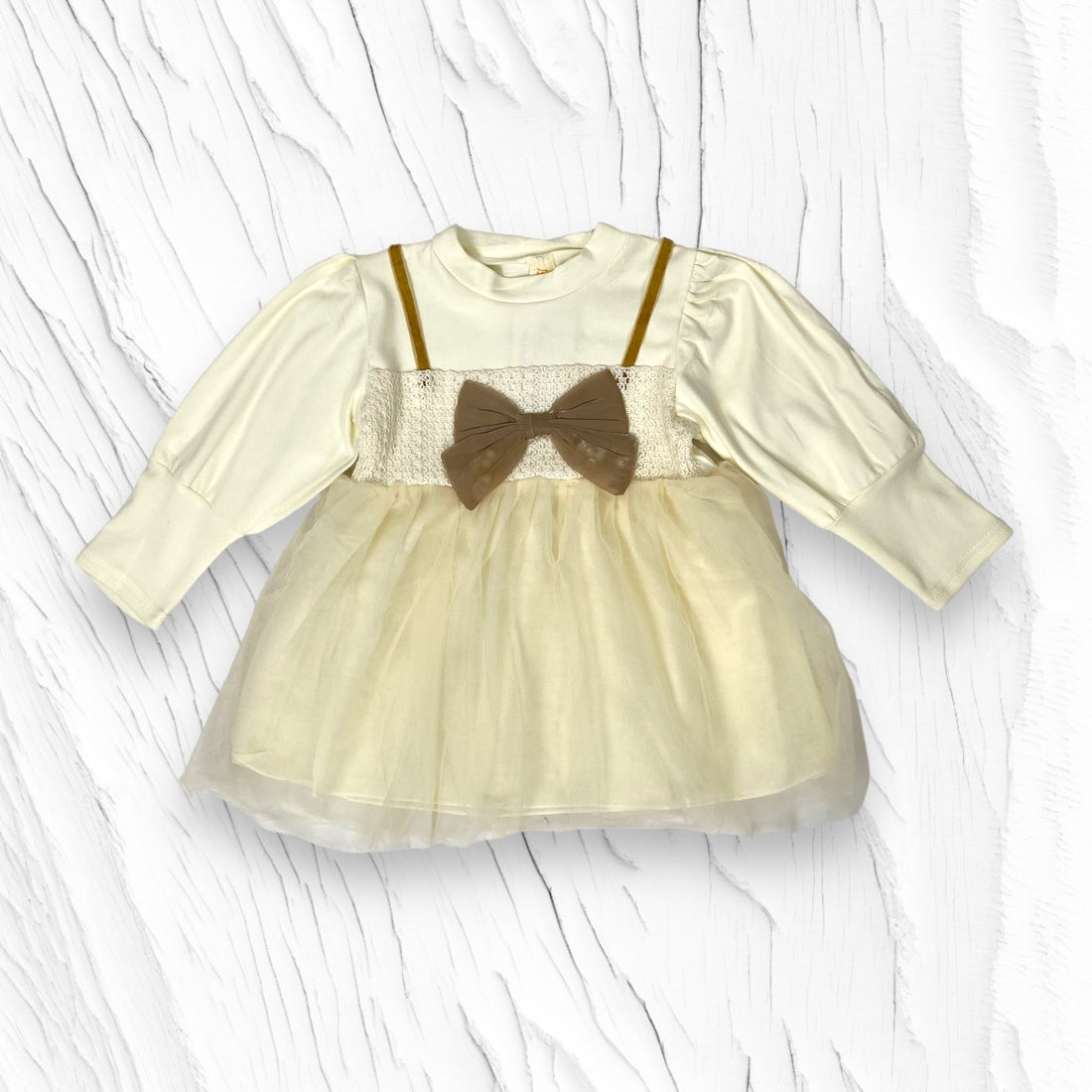 [340411-V1] - Baju Mini Dress Lengan Panjang Fashion Import Anak Perempuan - Motif Tutu Ribbon
