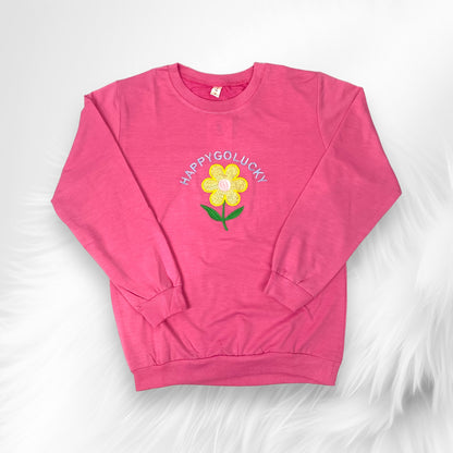 [340418-V1] - Baju Atasan Sweater Fashion Import Anak Perempuan - Motif Beautiful Flower