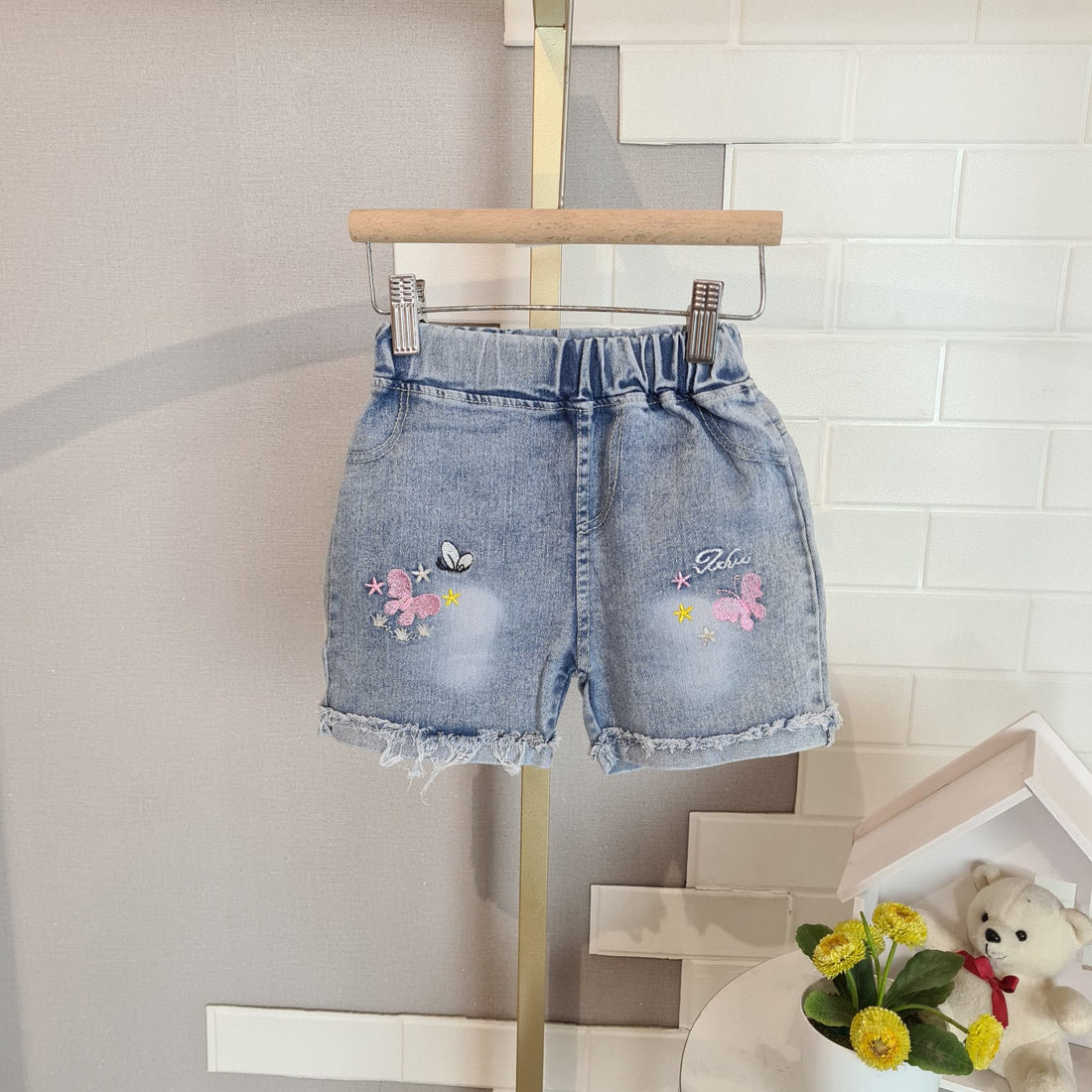 [508218-V1] - Bawahan Celana Pendek Jeans Shortpants Fashion Import Anak Perempuan - Motif Mixed Together