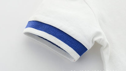 [513156] - Atasan Kaos Polo Fashion Anak Import - Motif Sports Line