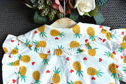 [363365] -  Setelan Fashion Anak Perempuan Import - Motif Pineapple Strawberry