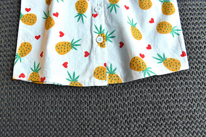 [363365] -  Setelan Fashion Anak Perempuan Import - Motif Pineapple Strawberry