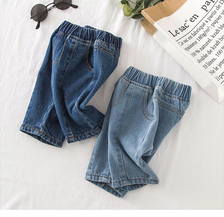 [513318] - Bawahan Pendek / Celana Jeans Anak Import - Motif Jeans Line
