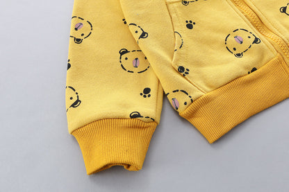 [345153] - Setelan Sweater Jaket 3 in 1 Anak / Setelan Anak Import - Motif Panda Feet