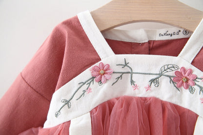 [340159] - Dress Fashionable Anak Perempuan Import - Motif Creeping Flower