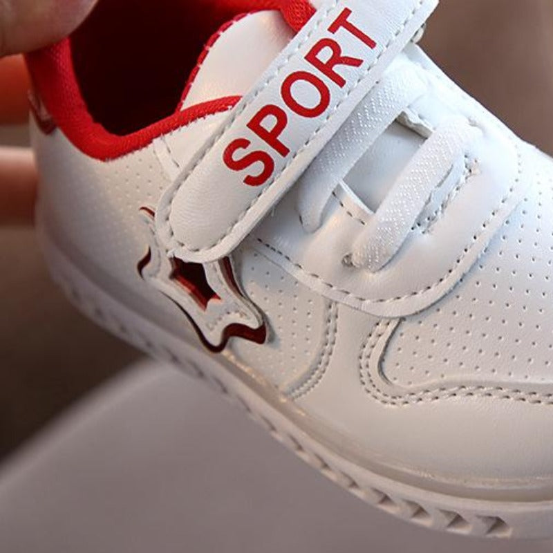 [343220] - Sepatu Lampu / Sepatu Sneaker Anak Stylish Import - Motif Sport Star
