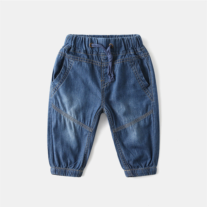 [119332] - Celana Casual Anak Jogger Model Jeans Style Import  - Motif Color Gradation