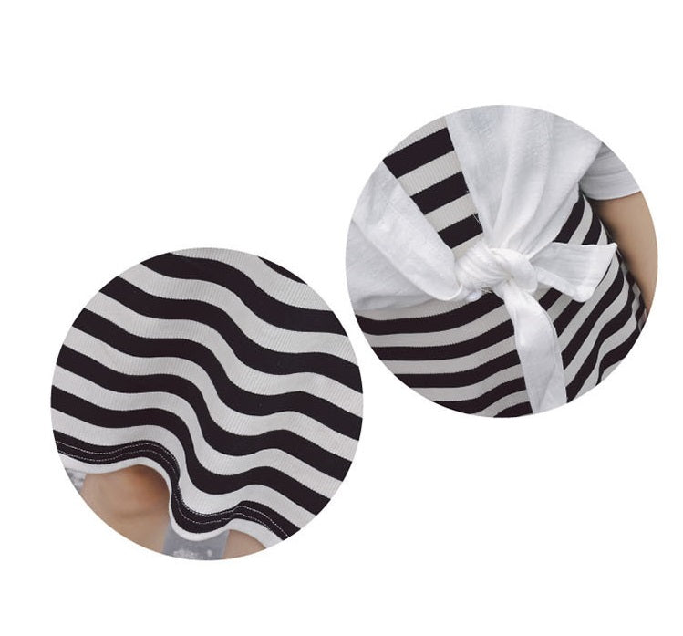 [507113] - Dress Trendi Anak Perempuan Import - Motif Striped Style