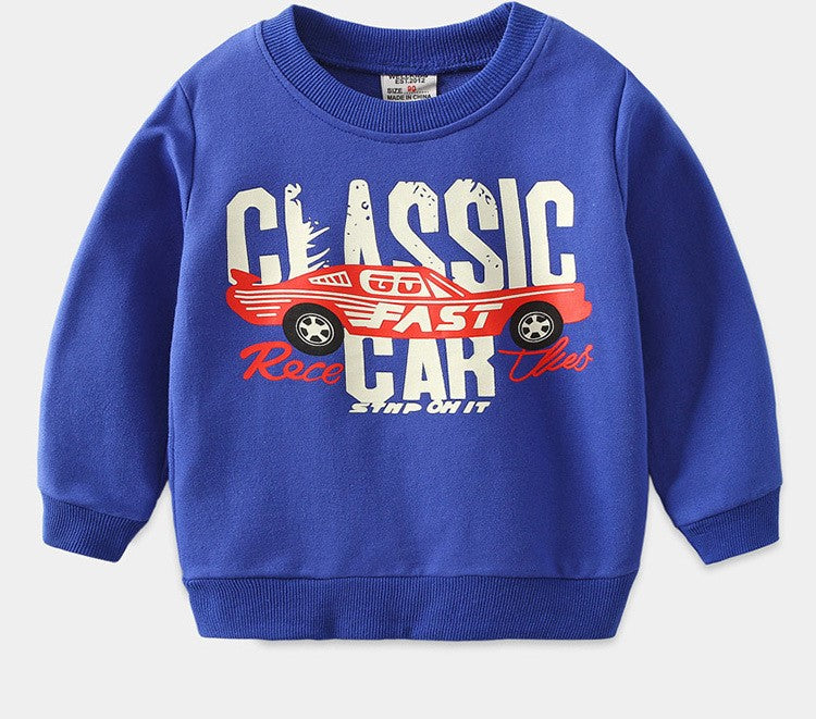 [513231] - Atasan Anak Sweater Keren Import - Motif Classic Car