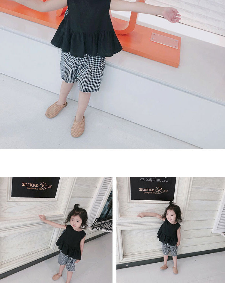 [507595] - Setelan Fashion Anak Perempuan Import - Motif Ribbon Striped