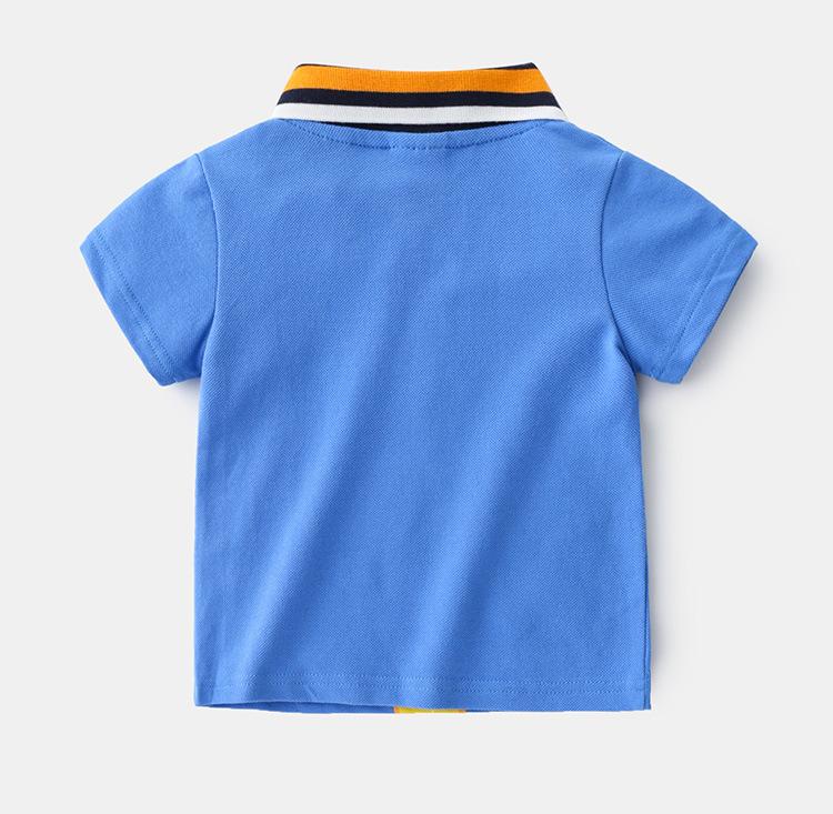 [513104] - Atasan Kaos Polo Fashion Anak Import - Motif Bear Logo Bordir