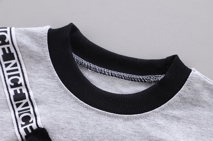 [368173-GRAY] - Baju Setelan Keren Anak Import - Motif 3D Sling Bag