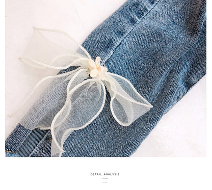 [363470] - Setelan Blouse Celana Panjang Jeans Pensil Rawis Anak Perempuan - Motif Multiple Love