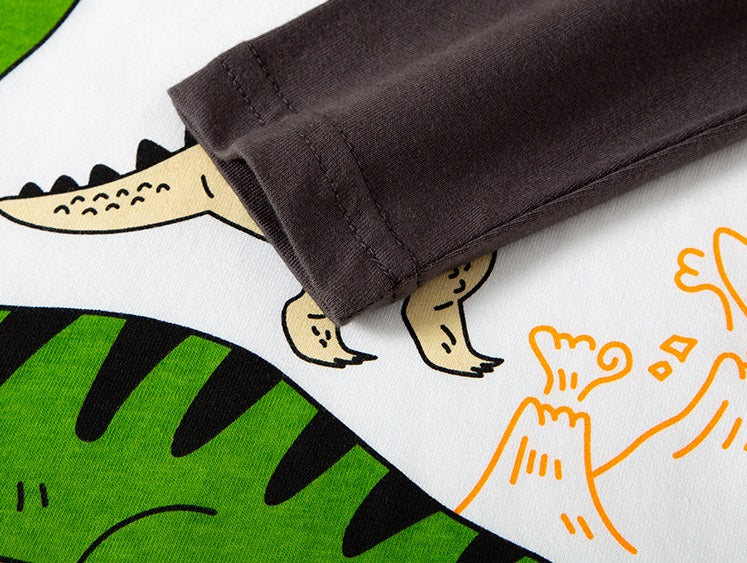 [370200-DAY] - Atasan Kaos Trendi Anak Import - Motif Dino Good Day