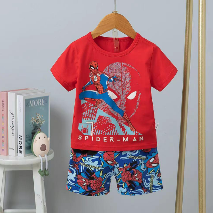 [2251461] - Import Baju Setelan Homewear Anak - Motif Spider Shading