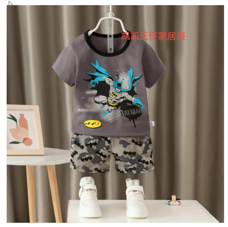 [2251544] - Import Baju Setelan Homewear Anak - Motif Batman Jump