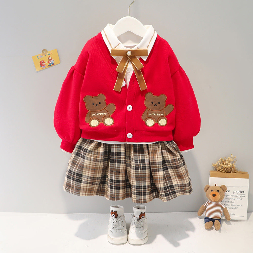 [340178] - Setelan Anak Trendy Import - Motif Cute Bear
