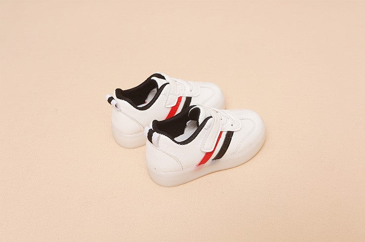 jual [343104] - IMPORT Sepatu Light Sneakers Anak Unisex - Motif Color Stripe 