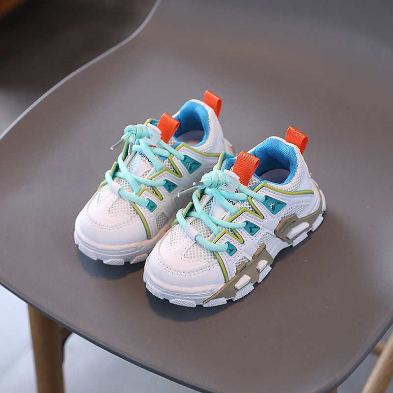 [343281] - Sepatu Gaya Dad Sneakers Kasual Anak Cowok Cewek - Motif Colorful