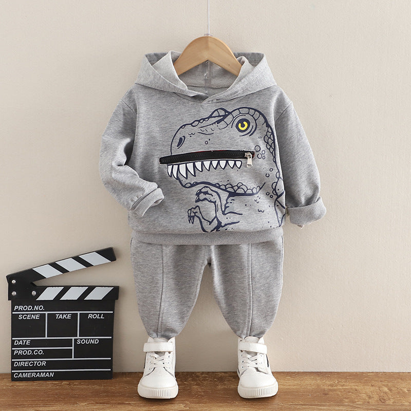 [345280] - Setelan Import Sweater Anak - Motif King T-Rex
