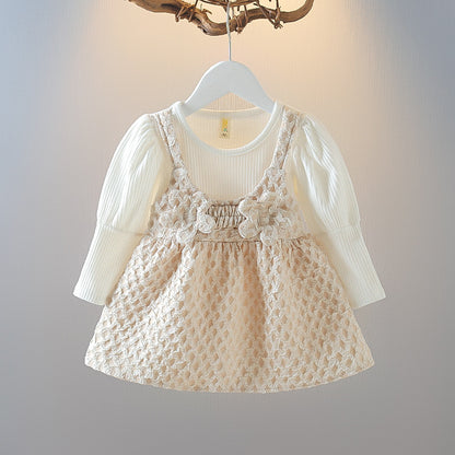 [352242] - Beautiful Dress Fashion Anak Perempuan - Motif Breast Flower