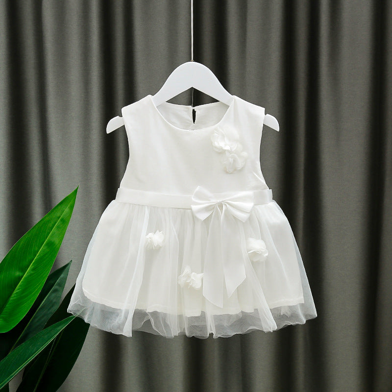[352307] - Beautiful Dress Fashion Anak Perempuan - Motif Flower Ribbon