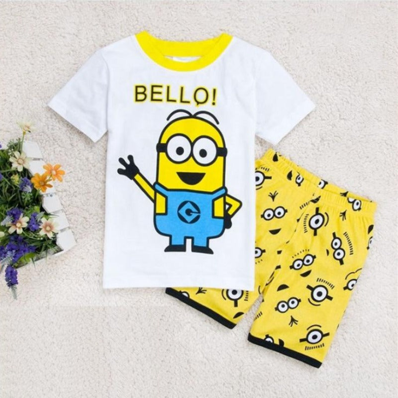 [354500] - Baju Setelan Street Wear Anak Import - Motif Bello Minion