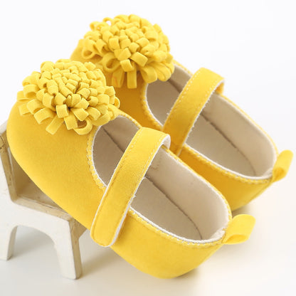 [105257-YELLOW] - Sepatu Bayi Flat Prewalker 3D Import - Motif Abstract Blob