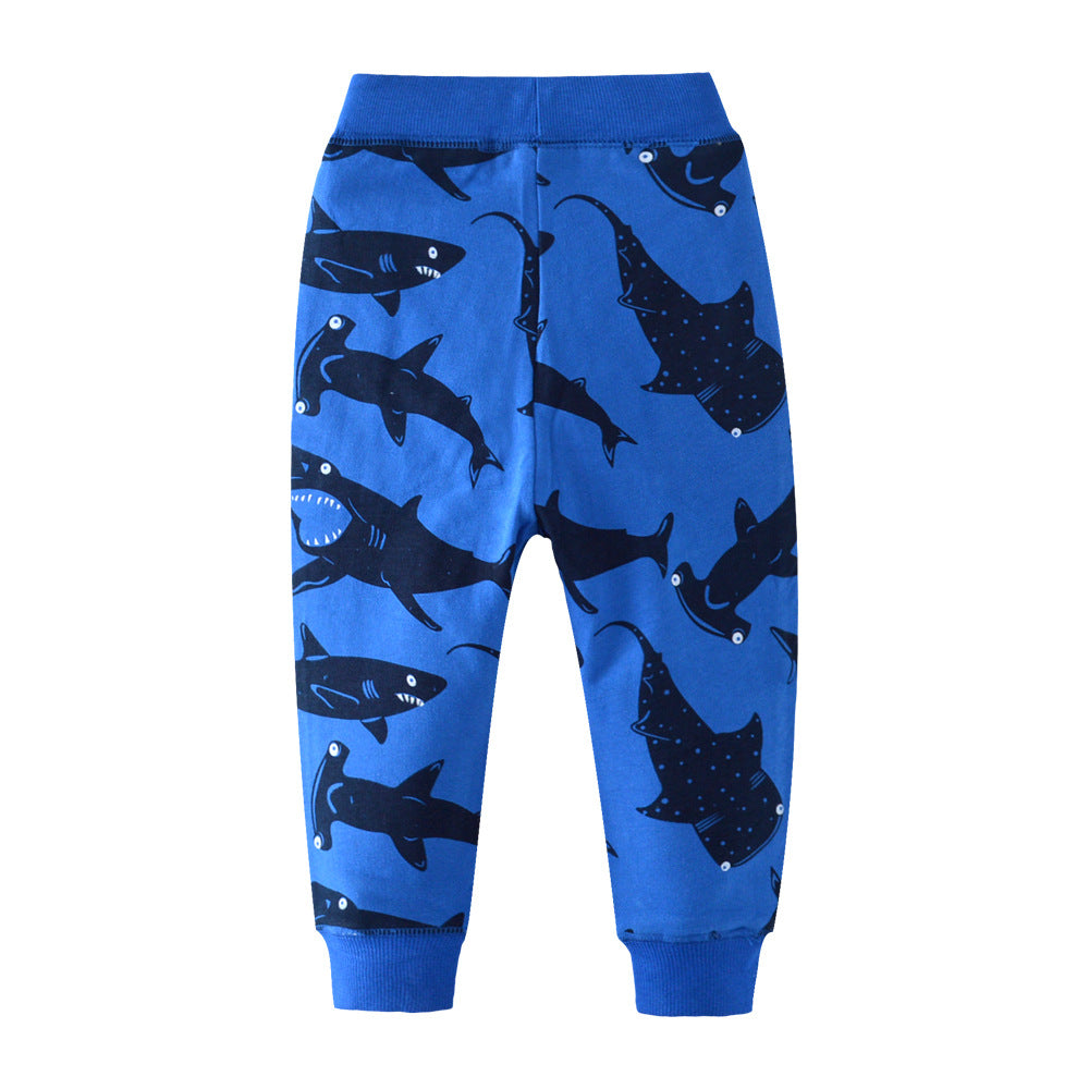 jual [357113] - Celana Training Anak / Celana Panjang Anak - Motif Blue Shark 