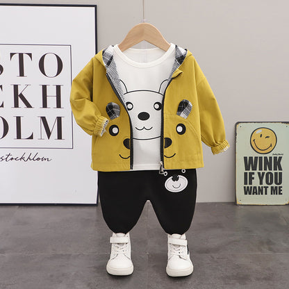 [368487] - 3D Setelan Jaket 3 In 1 Anak Import Fashionable - Motif Adult Bear