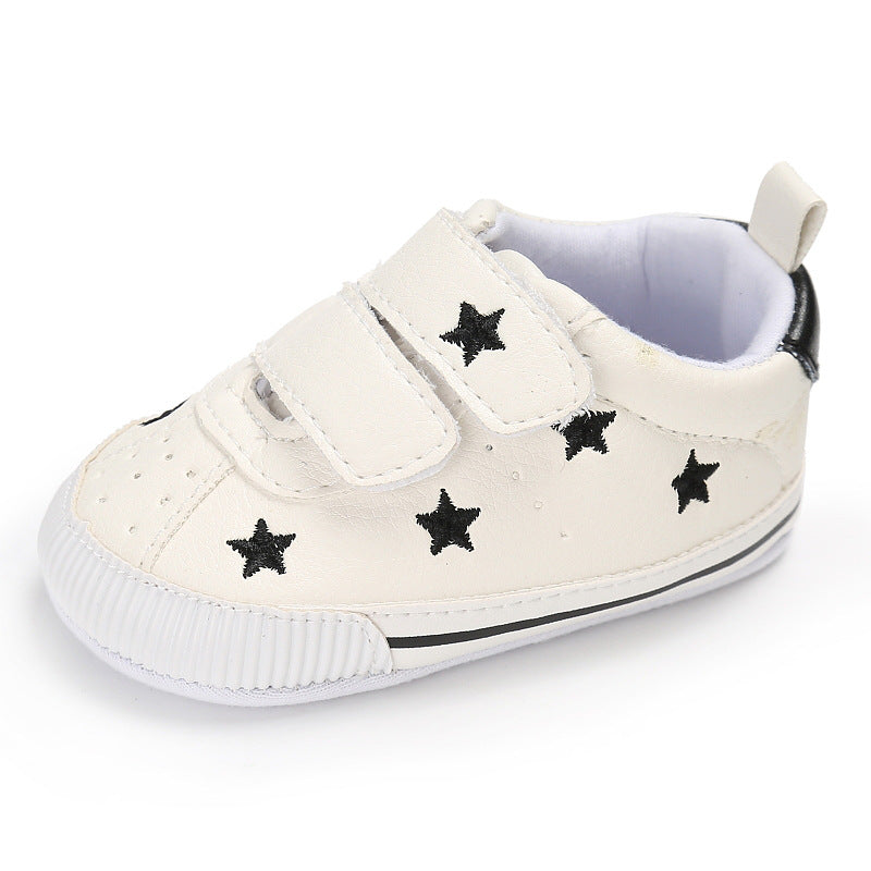[105246-BLACK] - Sepatu Bayi Prewalker / Baby Shoes - Motif Little Star