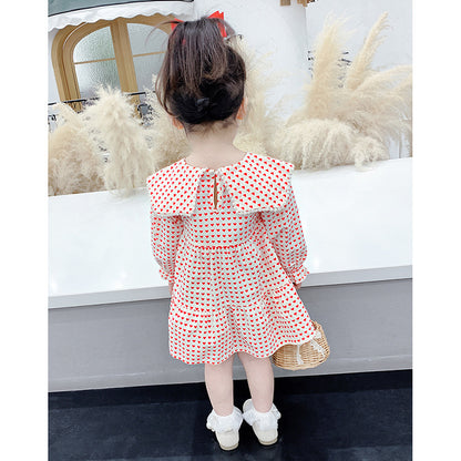 [507554] - Dress Import Lucu Anak Perempuan - Motif Little Heart