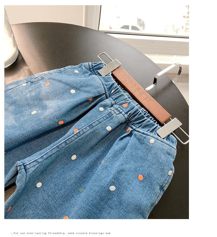 [508168] -Celana Panjang Import Anak Kekinian - Motif Colored Spots