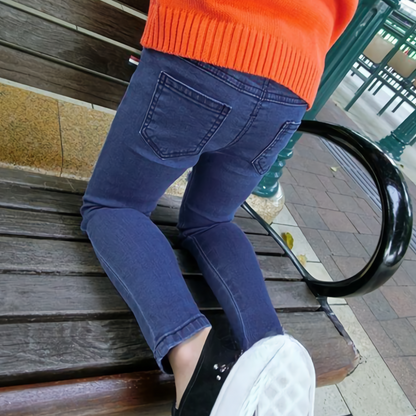 [508208] - Celana Panjang Skinny Jeans Sobek Import Anak Perempuan - Motif Ripped Tight