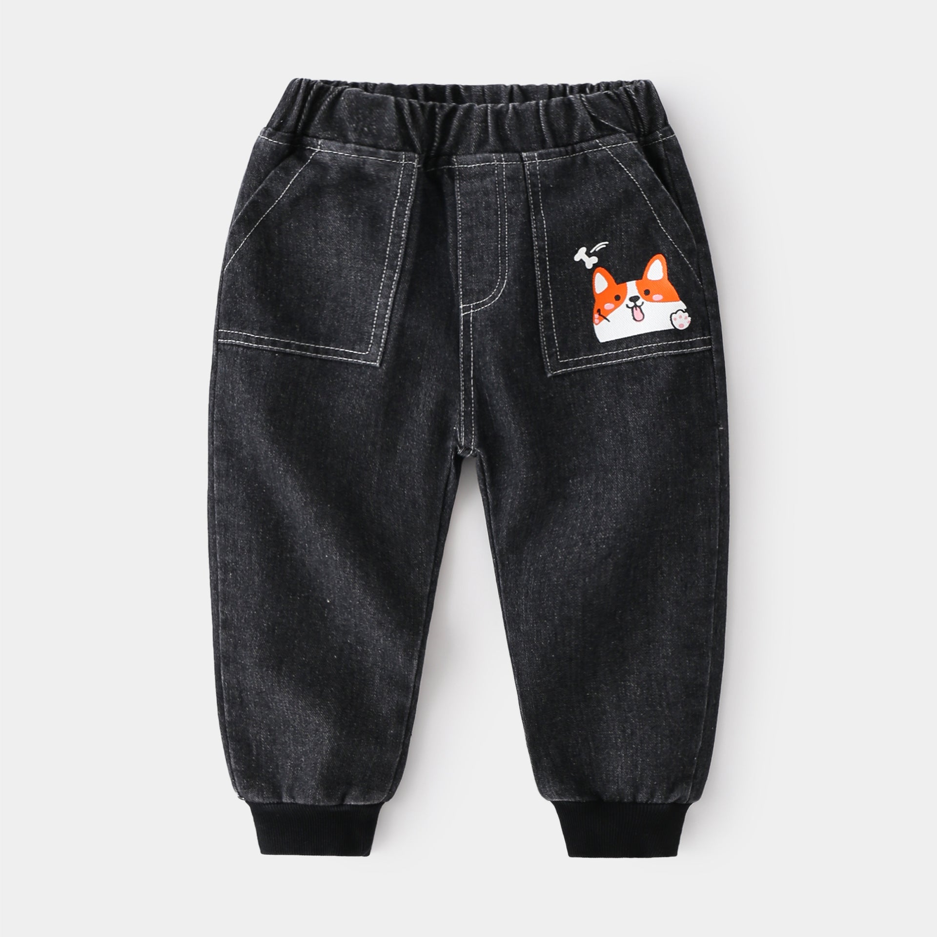 [513293] - Bawahan / Celana Jogger Jeans Style Anak Import - Motif Animal Cartoon